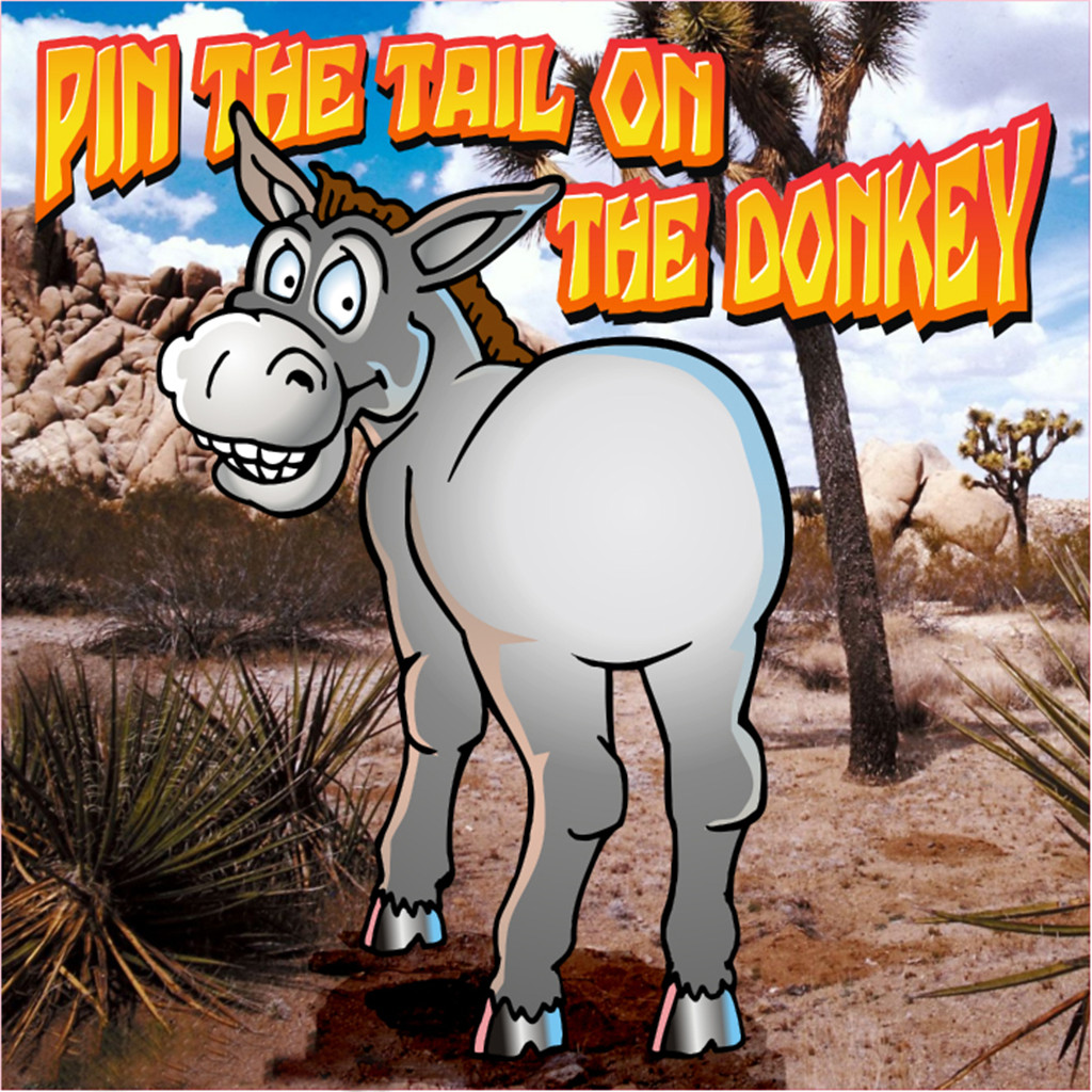 pin the tail on the donkey.